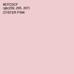 #EFCDCF - Oyster Pink Color Image